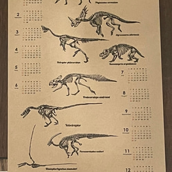 恐竜スケルトン年間カレンダー2022 1枚目の画像