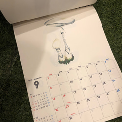 2019  きのこ 壁掛けカレンダー A4 5枚目の画像