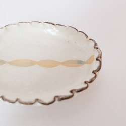 豆皿オーバル　アラン白 4枚目の画像