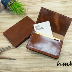 ゲ謎 ヌメ革名刺入れ バーガンディ ゲ謎 ヌメ革名刺入れ バーガンディ