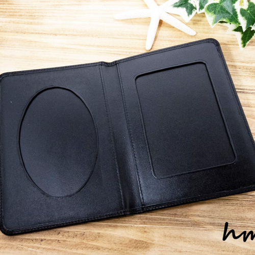 本革 写真立て フォトスタンド 手帳型 ハンドメイド レザー