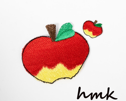 ピンクハウス　りんご　アップル　スカーフ　ワッペン　綿　チェック　ネル素材　刺繍 ピンクハウスりんごアップルスカーフワッペン綿チェックネル素材刺繍