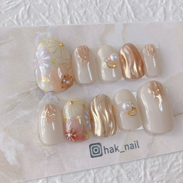 【未使用】ネイルチップ　ニュアンスネイル NO148 ニュアンスネイルチップ