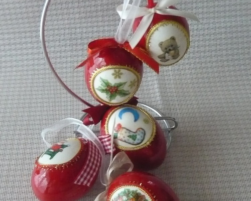 クリスマスオーナメント(1個¥2200〜別売り可能)　エッグオーナメント クリスマスオーナメント(1個¥2200〜別売り可能) エッグオーナメント