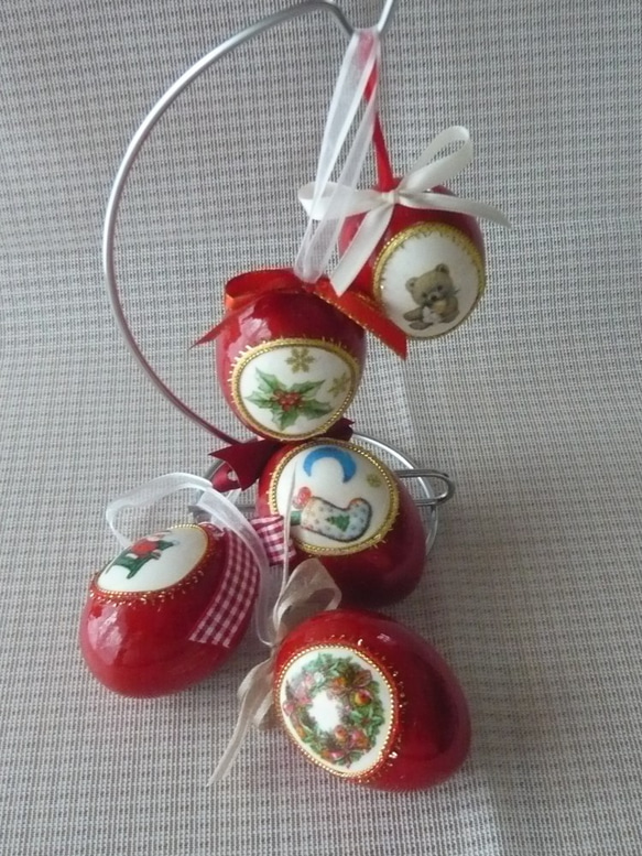 クリスマスオーナメント(1個¥2200〜別売り可能) エッグ