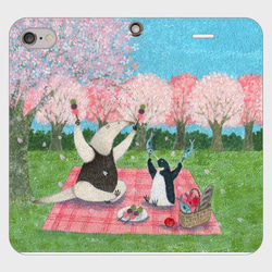 iPhone/手帳型スマホケース「花より団子」（受注生産） 3枚目の画像