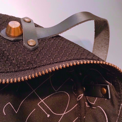 ミニ冷蔵庫小型バックパック[象黒のバッグ]台湾の創造的なデザインのハンドメイドの人気の小型バッグバックショルダーバック斜めの手 4枚目の画像