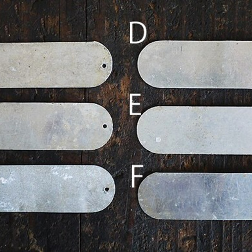 フランスアンティーク/アルミプレート/VARIETE PROTEGEE DIYパーツ