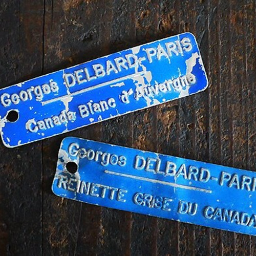 フランス アンティーク アルミプレート