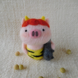 ピングー様　羊毛フェルト　オーダー　節分飾り 今年の節分飾り | horarimaの手作り日記