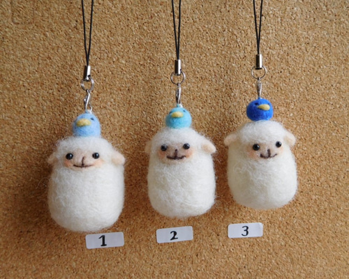 Merry様 ヤギさん 羊毛フェルトストラップ Merry様 ヤギさん 羊毛