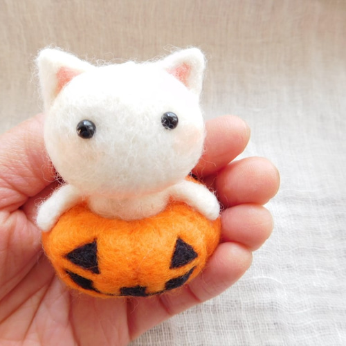 ハロウィンねこちゃんストラップ 羊毛フェルト Mt.maru 通販 4567716