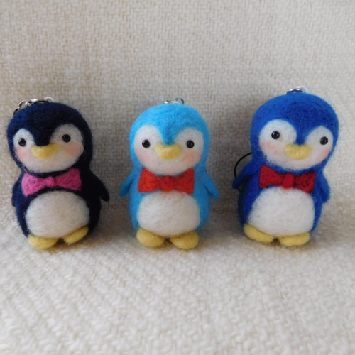 再び・羊毛フェルトのペンギンストラップ 羊毛フェルト Mt.maru 通販