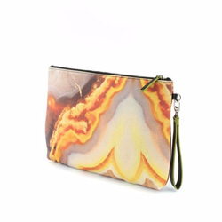 橙色石紋帆布手提包包 (可放iPad) 第2張的照片
