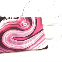 ピンクの大理石キャンバスショルダートートバッグ（15 &quot;コンピュータを置くことができます） 3枚目の画像
