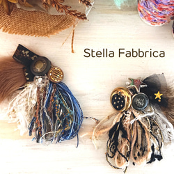 引き揃え糸とボタンのヘアゴム ヘアゴム Stella Fabbrica☆M 通販