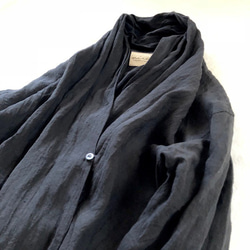 shawlcollar back gather robe 4枚目の画像