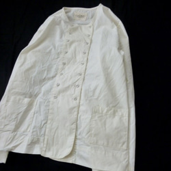 ダブルボタンシャツジャケット（アイボリー） 3枚目の画像