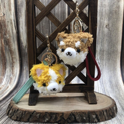 熊貓-毛線編織 動物鑰匙圈吊飾 手腕帶吊飾 第2張的照片