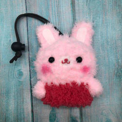 棉花糖動物鑰匙包-鑰匙包(粉兔) 第1張的照片