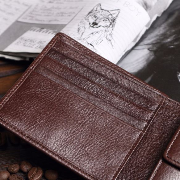 19th 福爾摩斯&華森 橫式極簡短夾 皮夾 錢包 卡套 第9張的照片