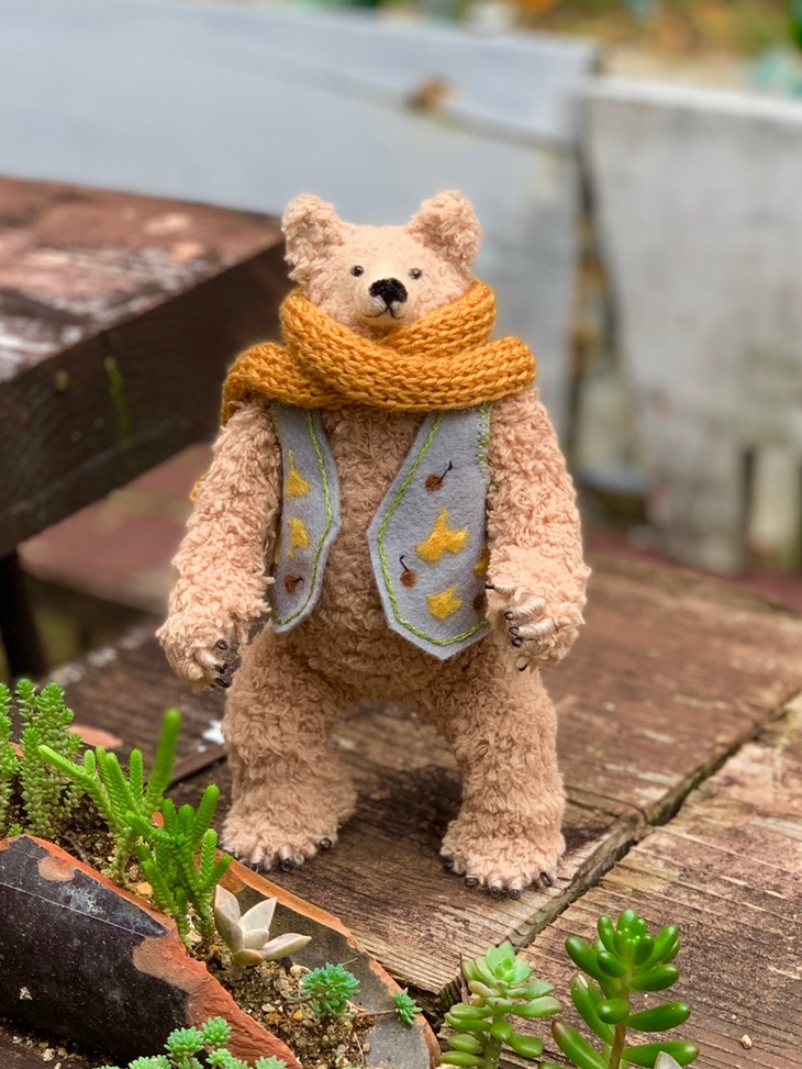 逞しいくまさん テディベア ぬいぐるみ ハンドメイド 海外作家様 くま 逞しいくまさん テディベア ぬいぐるみ ハンドメイド 海外作家様 くま