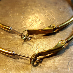 E1款-可敲字耳環(1對)-女生黃銅耳環-御匠專屬敲飾-客製敲字-手工DIY 第3張的照片
