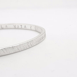 V6款-「做不出一樣的銀手環」斜紋999純銀手環-御匠敲飾-客製敲字-手工DIY【9折】 第4張的照片