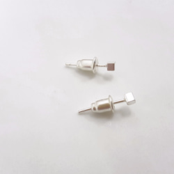 E14款-925純銀小方塊耳環(1對) 第1張的照片