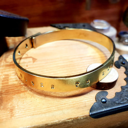 M23款-黃銅手環-御匠專屬敲飾-客製敲字-手工DIY 第2張的照片