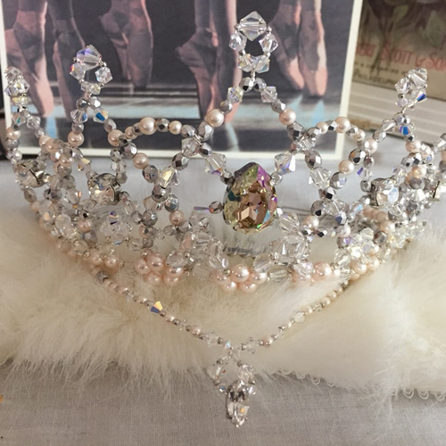 白鳥の湖オデットのティアラ ヘッドドレス（アクセサリー） pure