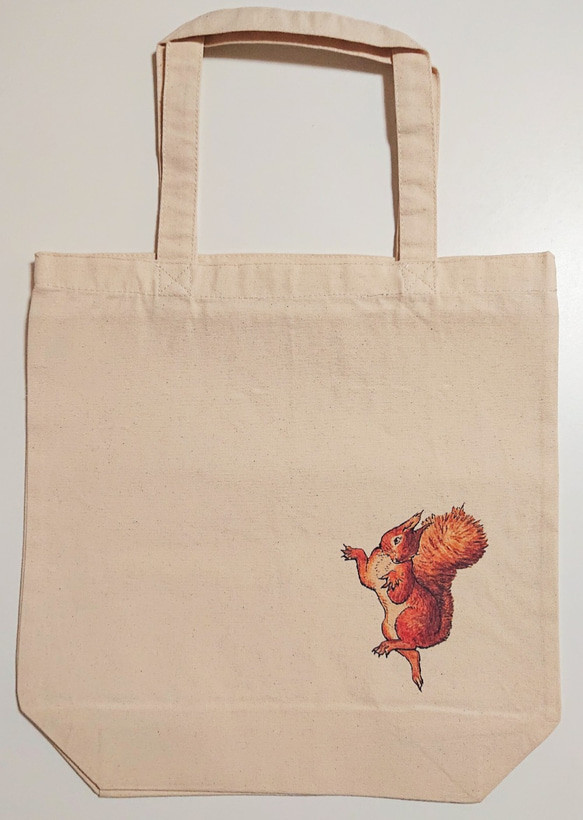 ピーターラビット「りすのナトキン」ワンポイントトートバッグ トート