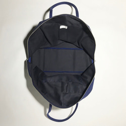 SHELL ( Navy ) ファスナートートバッグ ( ネイビー ) 3枚目の画像