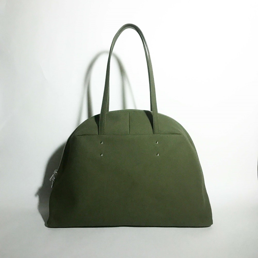 SHELL ( khaki ) / ファスナートートバッグ ( カーキ )