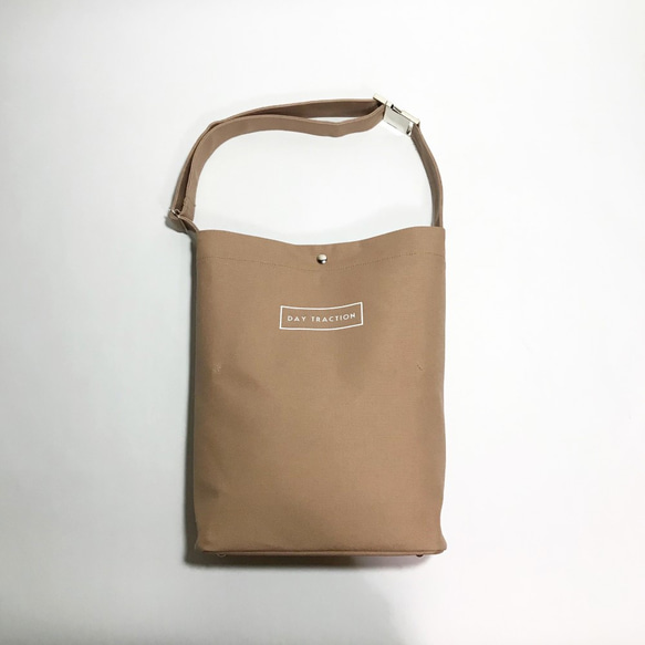 minimal plus (Pink beige) / 帆布のショルダートートバッグ (ピンクベージュ) 3枚目の画像