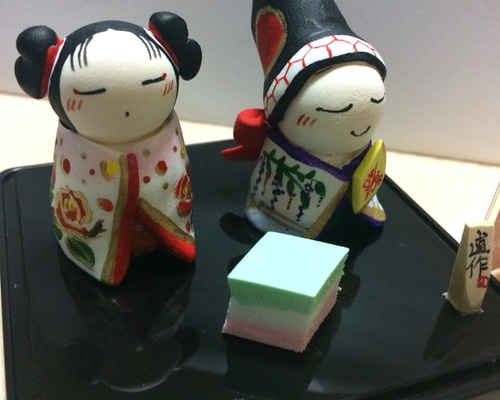 極美品　ハンドメイドひでばあちゃん作の縁起物のつるし雛No.３ 雛人形手作りキット・つまみ細工のつるし雛 |生地 和柄/和布/ちりめん