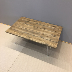 【70x45size】天然木 折りたたみ ローテーブル(ウォールナットカラー) 1枚目の画像