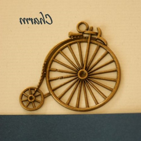 仿古金屬裝飾魅力耀西金子自行車（5厘米）（3件） 第1張的照片