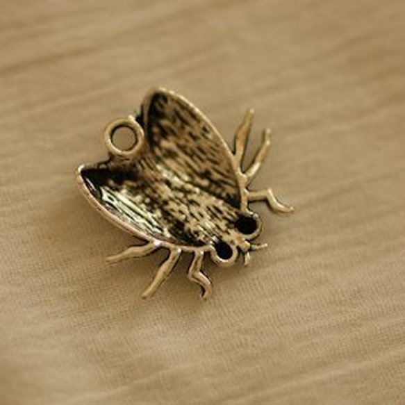 P901 /古金屬魅力裝飾Ginkobi，昆蟲（4） 第2張的照片