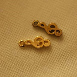 L116 /仿古金屬飾物裝飾耀金子音符（1271）（5） 第2張的照片