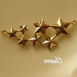 BO36K14GPゴールド・星(1個)/Metal Pendant gold star (1p) 1枚目の画像