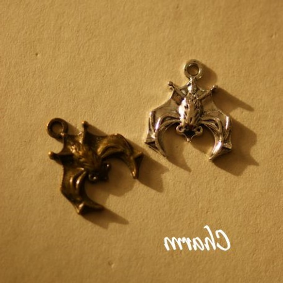 手工製作的零件金屬裝飾魅力Ginkobi-BAT（10） 第1張的照片