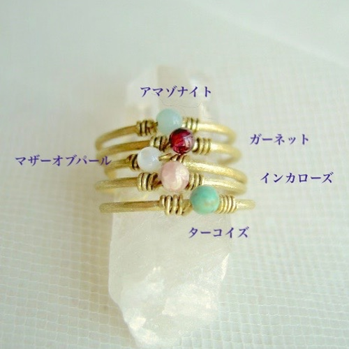 インカローズの一粒リング 指輪・リング RuRu 通販｜Creema(クリーマ 