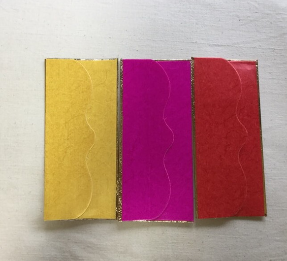 インドのハンドメイド封筒・ご祝儀袋６枚セット 5枚目の画像