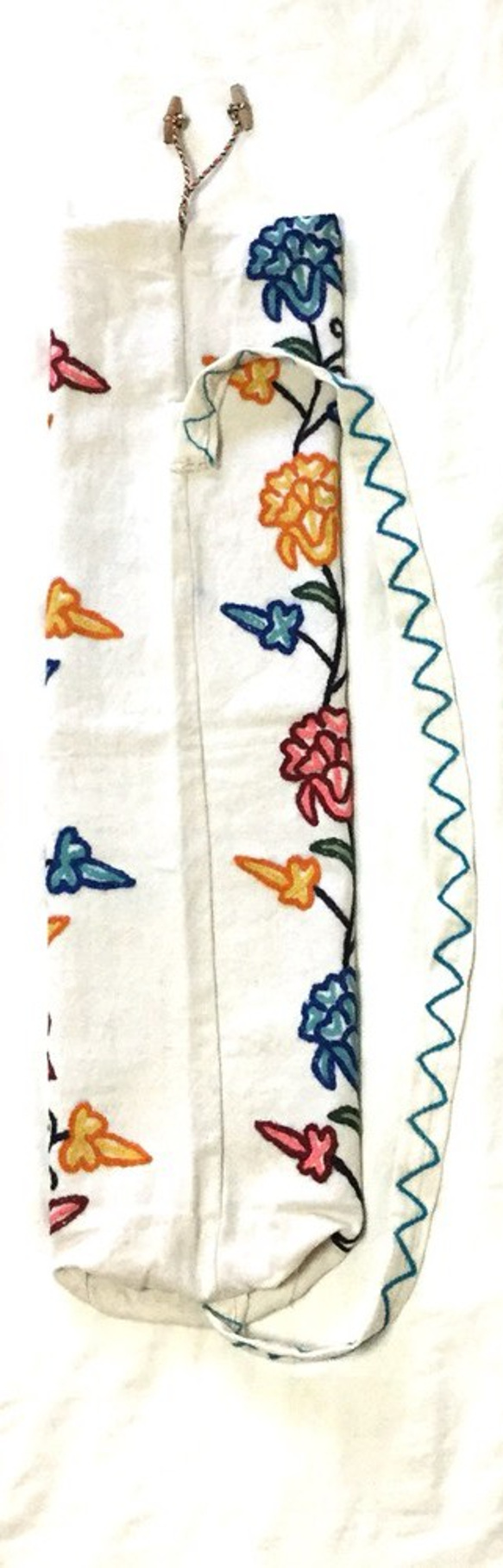 手刺繍　ヨガマットバッグ シンプル刺繍 商品番号173 5枚目の画像