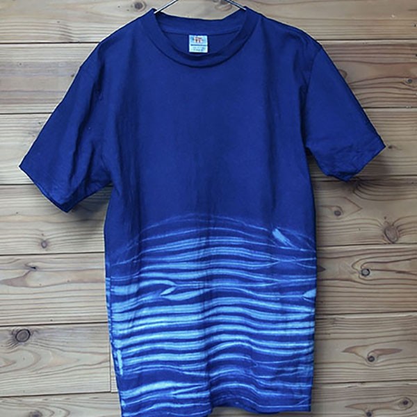 絞りと藍染Tシャツ　Mのみ