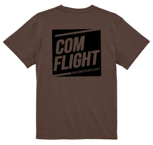 新品☆com flight ロゴ Tシャツ M ～XL 3枚目の画像