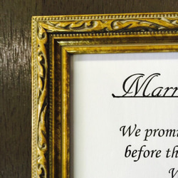 婚姻証明書(活版印刷 / 額付) 2枚目の画像