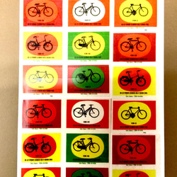 マッチラベル柄便箋（自転車） 4枚目の画像