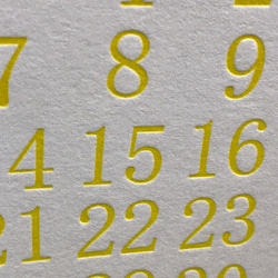 美しい別名カレンダー アソートB(活版印刷) 5枚目の画像